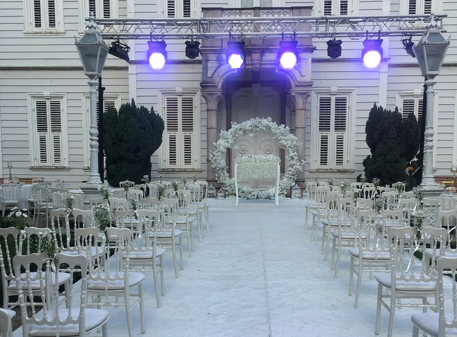 Gece Nikah Alanı Sahne ve Işıklandırma