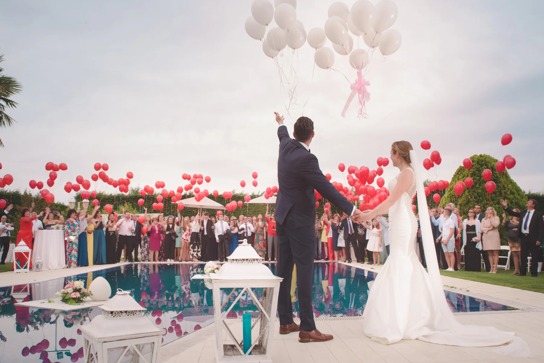 Gelin Damat Töreni Çiçekli Nikah Dekoru