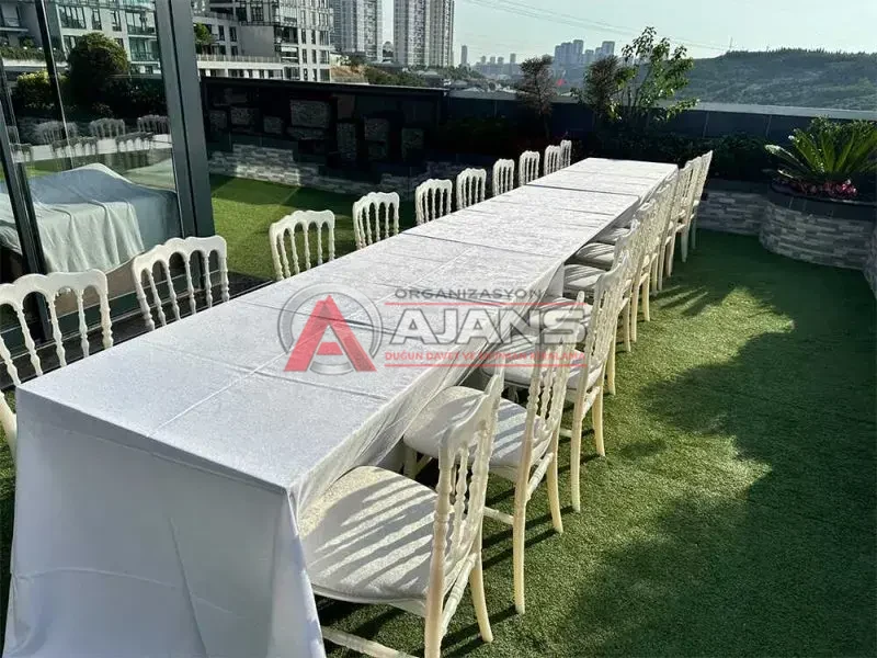 Organizasyon servis masası kiralama