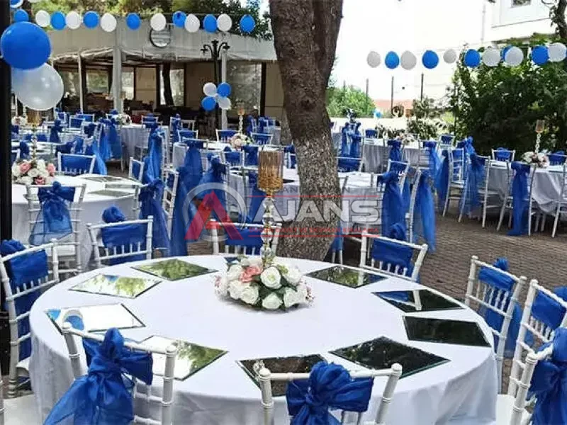 Yalı daveti aynalı masa kiralama