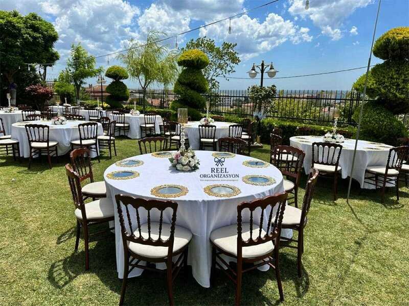 İstanbul Nikah Toreni İcin Tiffany Sandalye Kiralama organizasyon hizmeti - Nişan Organizasyonu