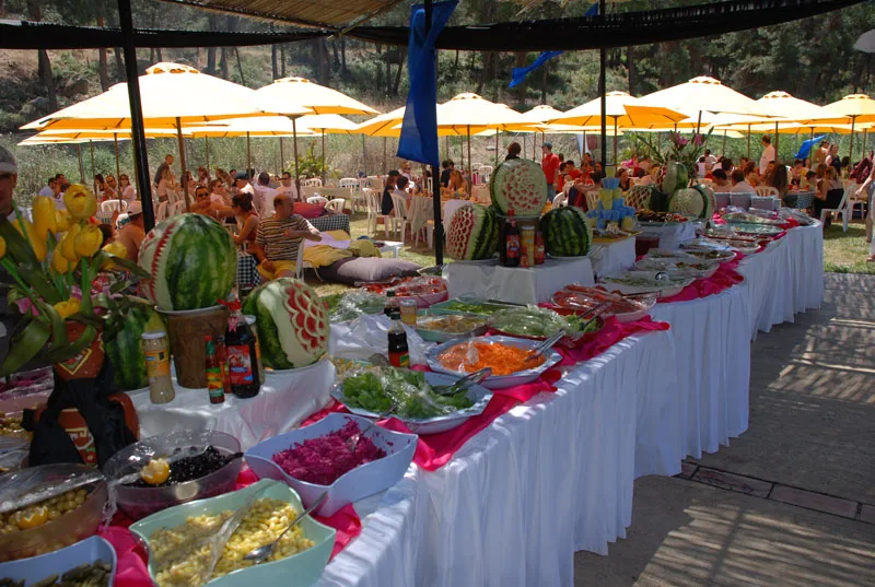 Açık büfe servis masası kiralama catering organizasyonu
