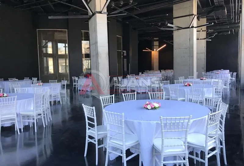 İstanbul tiffany sandalye kiralama - kapalı alan davet düzeni gerçek kurulum ve organizasyon görseli