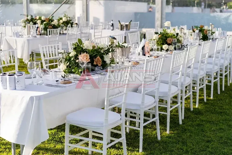 Beyaz Tiffany sandalye kiralama düğün nikah davet sandalyesi
