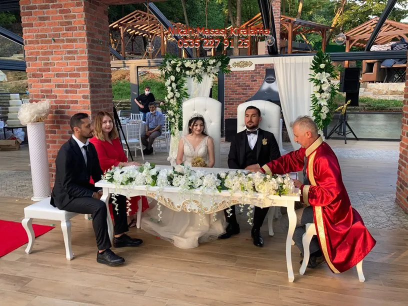 Nikah masası kiralama gelin damat nikah töreni